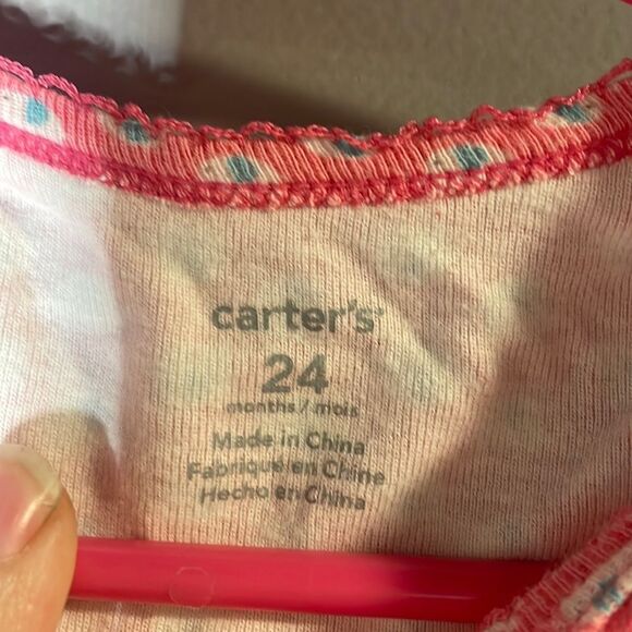 Carter’s Long Sleeves Printed One Piece Baby Girl 24 Months - Picture 3 of 11